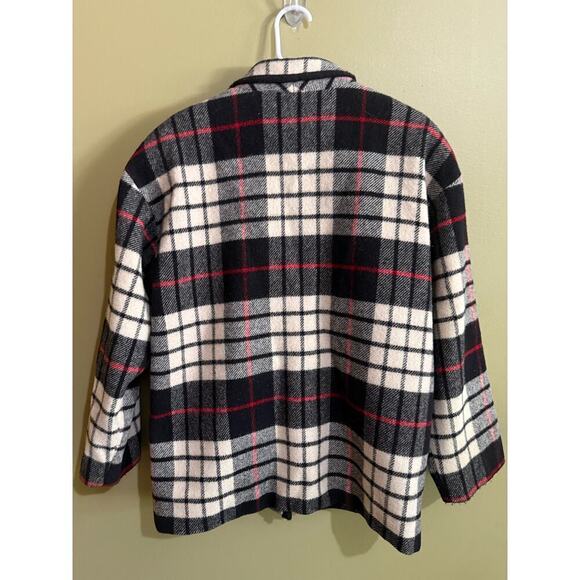Talbots vintage wool blend plaid blazer womens 10 - Picture 7 of 7